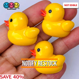 Ducklings Baby Ducks Mini Flat Back Charms Rubber Ducky Cabochons Decoden Duck 10 Pcs Charm