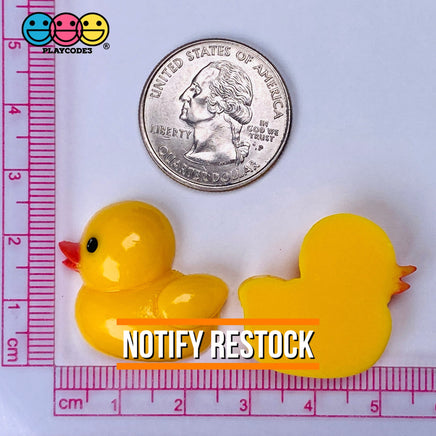 Ducklings Baby Ducks Mini Flat Back Charms Rubber Ducky Cabochons Decoden Duck 10 Pcs Charm