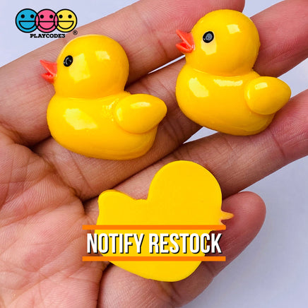 Ducklings Baby Ducks Mini Flat Back Charms Rubber Ducky Cabochons Decoden Duck 10 Pcs Charm