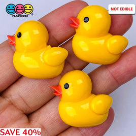 Ducklings Baby Ducks Mini Flat Back Charms Rubber Ducky Cabochons Decoden Duck 10 Pcs Charm