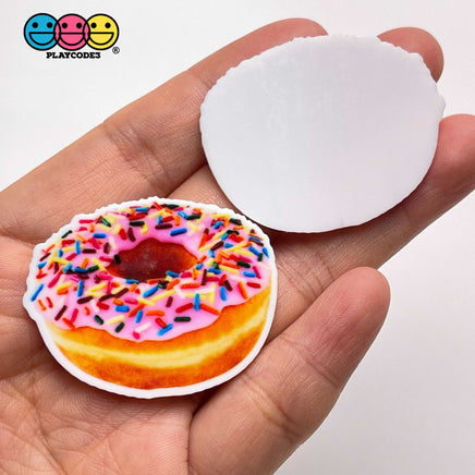 Dunkin Donuts Box Sprinkled Pink Frosting Doughnut Planar Decoden 10Pcs