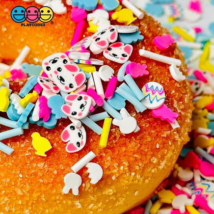 Easter Bunny And Peeps Party Mix Fimo Fake Sprinkles Colored Eggs Funfetti Playcode3 Sprinkle