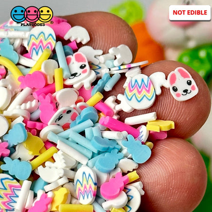 Easter Bunny And Peeps Party Mix Fimo Fake Sprinkles Colored Eggs Funfetti Sprinkle