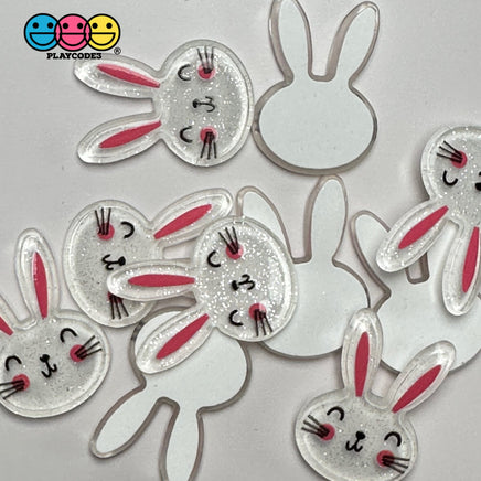 Easter Bunny Holiday Rabbit Kawaii Flatback Cabochons Decoden Charm 10 Pcs Playcode3 Llc
