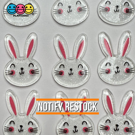 Easter Bunny Holiday Rabbit Kawaii Flatback Cabochons Decoden Charm 10 Pcs Playcode3 Llc