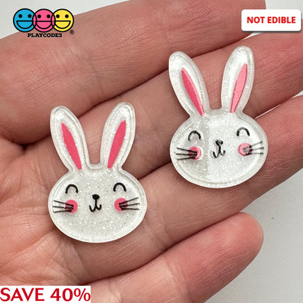 Easter Bunny Holiday Rabbit Kawaii Flatback Cabochons Decoden Charm 10 Pcs Playcode3 Llc