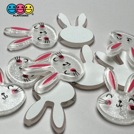 Easter Bunny Holiday Rabbit Kawaii Flatback Cabochons Decoden Charm 10 Pcs Playcode3 Llc