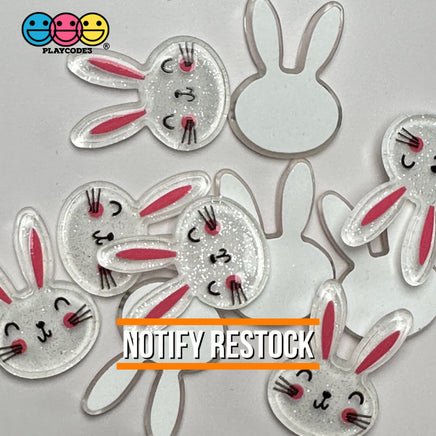 Easter Bunny Holiday Rabbit Kawaii Flatback Cabochons Decoden Charm 10 Pcs Playcode3 Llc