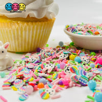 Easter Bunny Parade Mix Fimo Fake Sprinkles Colored Egg Pattern Beads Funfetti Sprinkle