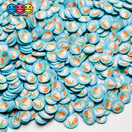 Easter Bunny Rabbit Carrots Holiday 5Mm Fake Clay Sprinkles Decoden Fimo Jimmies 10 Grams Sprinkle