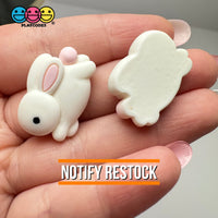 Easter Bunny White Rabbit Flatback Cabochons Decoden Charm 10 Pcs Playcode3 Llc