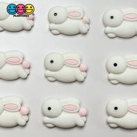 Easter Bunny White Rabbit Flatback Cabochons Decoden Charm 10 Pcs Playcode3 Llc