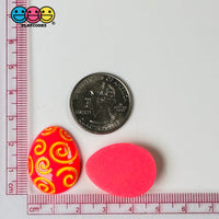 Easter Egg Multi Color 6 Variant Flatback Charms Cabochons Decoden Playcode3 Llc Charm