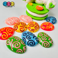 Easter Egg Multi Color 6 Variant Flatback Charms Cabochons Decoden Playcode3 Llc Charm