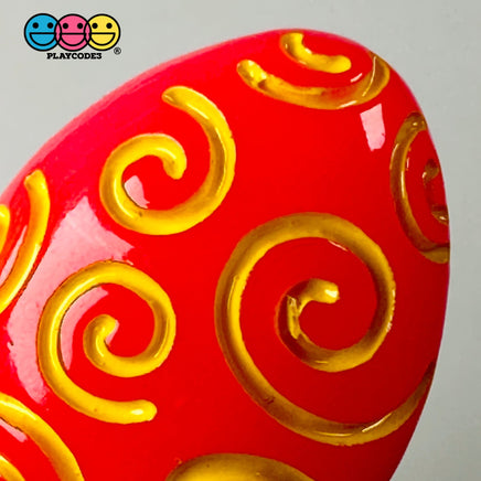 Easter Egg Multi Color 6 Variant Flatback Charms Cabochons Decoden Playcode3 Llc Charm