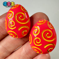 Easter Egg Multi Color 6 Variant Flatback Charms Cabochons Decoden Playcode3 Llc Hot Pink Charm