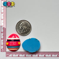 Easter Egg Multi Color Flatback Charms Cabochons Chick Eggs Decoden 12 Pcs Charm