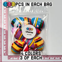 Easter Egg Multi Color Flatback Charms Cabochons Chick Eggs Decoden 12 Pcs Charm