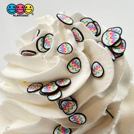 Easter Eggs Colorful Pattern Fimo Fake Sprinkles Faux Colored Egg Confetti Funfetti Sprinkle