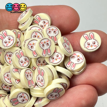 Easter Kawaii Bunny Rabbit 5Mm/10Mm Fake Clay Sprinkles Decoden Fimo Jimmies Playcode3 Llc 10 Grams