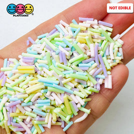 Easter Pastel Mix Fake Polymer Clay Sprinkles Decoden Jimmies Sprinkle