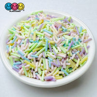 Easter Pastel Mix Fake Polymer Clay Sprinkles Decoden Jimmies Sprinkle