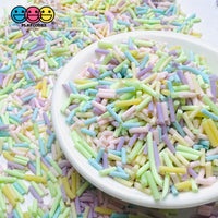 Easter Pastel Mix Fake Polymer Clay Sprinkles Decoden Jimmies Sprinkle
