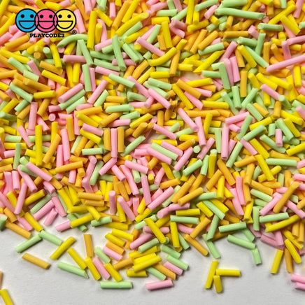 Easter Pastel Mix Yellow Pink Green Designs Polymer Clay Sprinkle Decoden