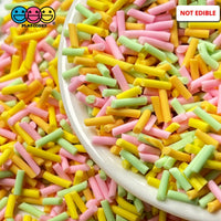 Easter Pastel Mix Yellow Pink Green Designs Polymer Clay Sprinkle Decoden