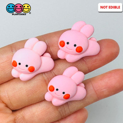 Easter Pink Rabbit Bunny Holiday Flatback Cabochons Decoden Charm 10 Pcs Playcode3 Llc