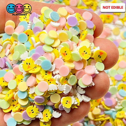 Easter Spring Chickee Mix Fake Sprinkles Faux Chick Eggshells Kawaii Confetti Funfetti Sprinkle