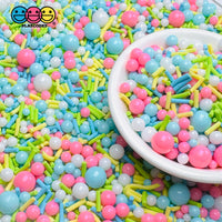 Easter Spring Pastel Color Acrylic Beads 5Mm Fake Clay Sprinkles Decoden Fimo Jimmies Playcode3