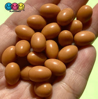 Egg Charms Miniature Realistic 2 Colors 20Pcs Brown Charm