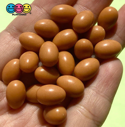 Egg Charms Miniature Realistic 2 Colors 20Pcs Brown Charm