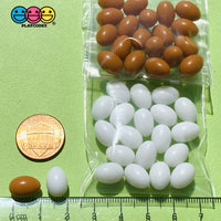 Egg Charms Miniature Realistic 2 Colors 20Pcs Charm