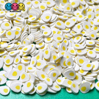 Egg Yolk Cracked Bolded Eggs Breakfast Fimo Slices Fake Clay Sprinkles Decoden Jimmies 20 Grams