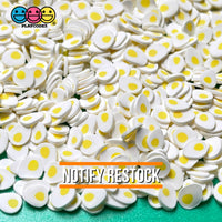 Egg Yolk Cracked Bolded Eggs Breakfast Fimo Slices Fake Clay Sprinkles Decoden Jimmies 20 Grams