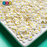 Egg Yolk Cracked Bolded Eggs Breakfast Fimo Slices Fake Clay Sprinkles Decoden Jimmies Sprinkle