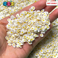 Egg Yolk Cracked Bolded Eggs Breakfast Fimo Slices Fake Clay Sprinkles Decoden Jimmies Sprinkle