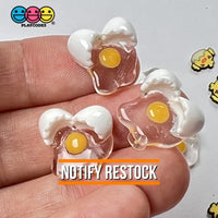 Egg Yolk Cracked Eggshells Mini Fake Food Flatback Charms Eggs Cabochons 10 Pcs Charm