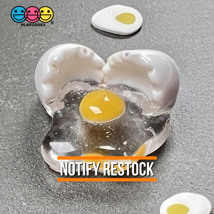 Egg Yolk Cracked Eggshells Mini Fake Food Flatback Charms Eggs Cabochons 10 Pcs Charm