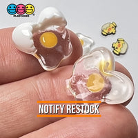 Egg Yolk Cracked Eggshells Mini Fake Food Flatback Charms Eggs Cabochons 10 Pcs Charm