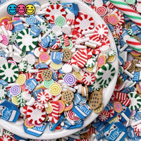 Elves Breakfast Fimo Christmas Elf Mix Candy Cane Cookies Milk Fake Sprinkles Funfetti 20 Grams