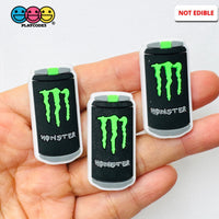 Energy Drink Fake Food Shoe Charms WITHOUT Buckle Botton Bendable Flatback Cabochons Slime Supply Fake Decoden 10 pcs
