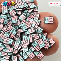 Erasers Back To School Theme Fake Clay Sprinkles Decoden Fimo Jimmies Playcode3 Llc 10 Grams