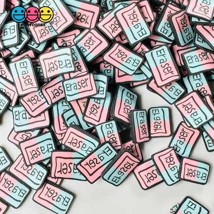 Erasers Back To School Theme Fake Clay Sprinkles Decoden Fimo Jimmies Playcode3 Llc Sprinkle