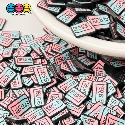 Erasers Back To School Theme Fake Clay Sprinkles Decoden Fimo Jimmies Playcode3 Llc Sprinkle