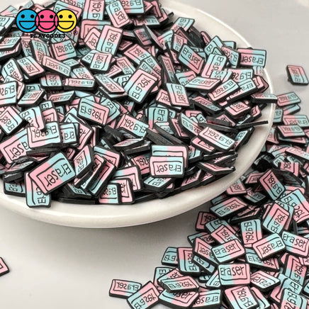 Erasers Back To School Theme Fake Clay Sprinkles Decoden Fimo Jimmies Playcode3 Llc Sprinkle