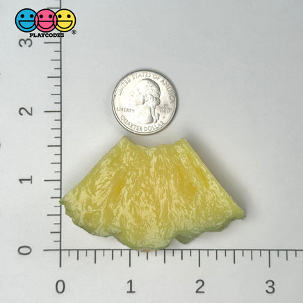 Fake 3D Pineapple Slices Food Prop Faux 5Pcs