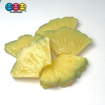 Fake 3D Pineapple Slices Food Prop Faux 5Pcs